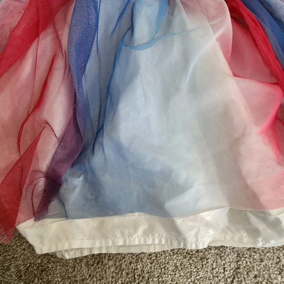 Disney Junior Minnie Mouse Denim Patriotic Tutu Dress Size 4T - Picture 3 of 4